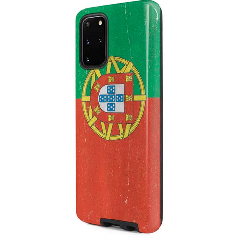 Portugal Flag Distressed Galaxy S20 Plus Pro Case